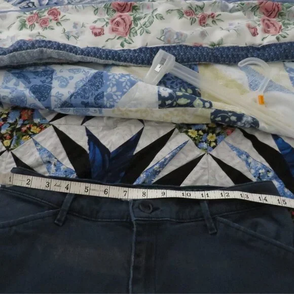 Lee All Day Pant Women's Sz 8 Med Dark Blue Brushed Denim - Picture 7 of 11